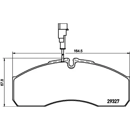 Set Placute Frana, Frana Disc TEXTAR 2932701