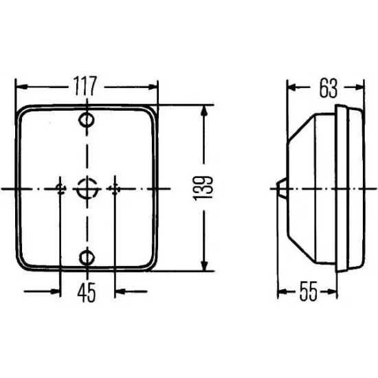 Lumina de Ceata Spate HELLA 2NE 003 236-001