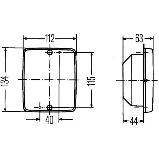 Lumina de Ceata Spate HELLA 2NE 003 236-301