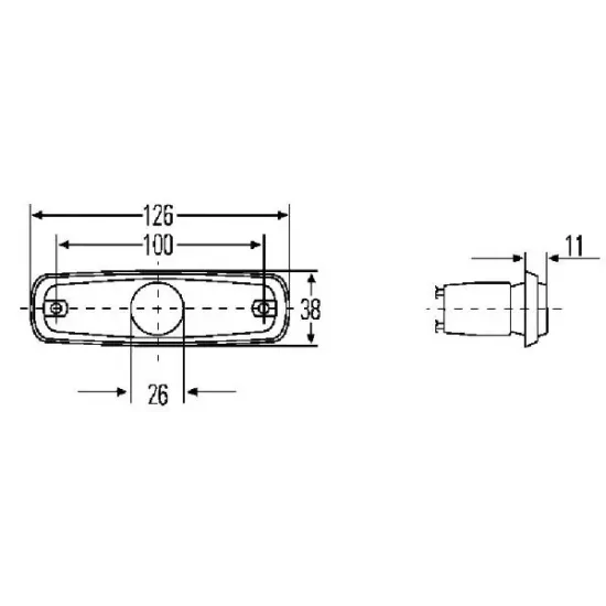 Lampa Laterala HELLA 2PS 962 964-012