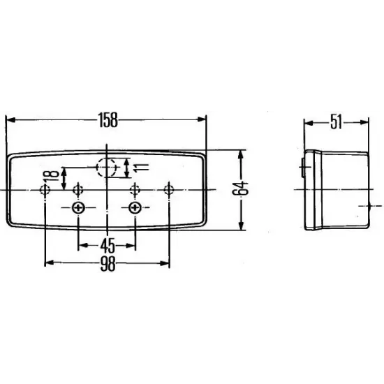 Lampa Spate HELLA 2SD 003 184-031