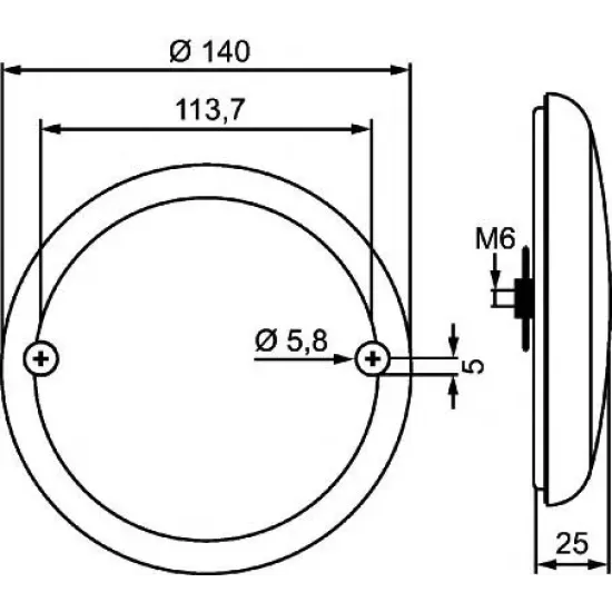 Lampa Spate HELLA 2SD 357 026-001