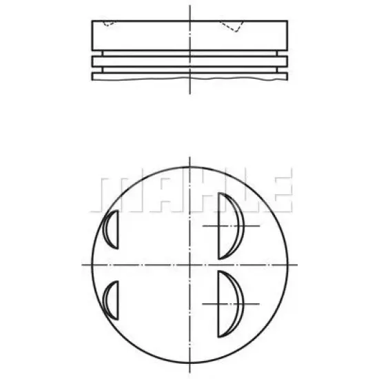 Piston MAHLE ORIGINAL 022 05 00