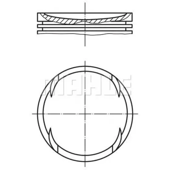 Piston MAHLE ORIGINAL 022 10 00