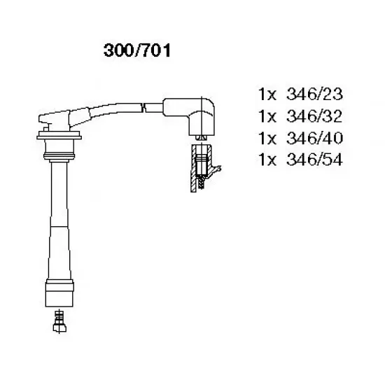 Set Cablaj Aprinder BREMI 300/701