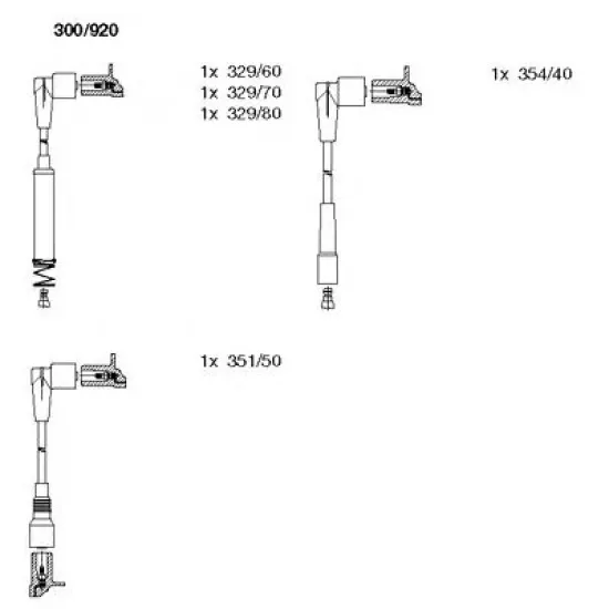 Set Cablaj Aprinder BREMI 300/920