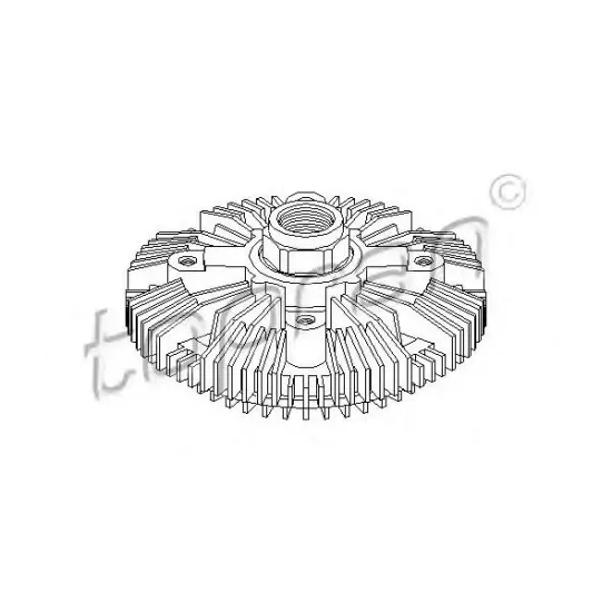 Ventilator Radiator, Cupla TOPRAN 302 004