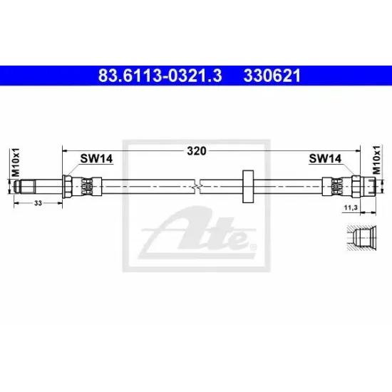 Furtun Frana ATE 83.6113-0321.3