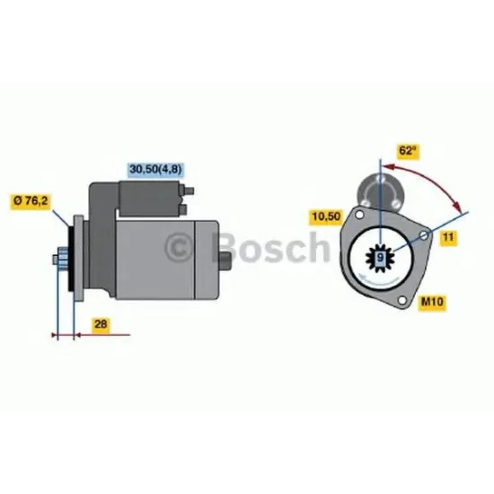 Starter BOSCH 0 001 125 609