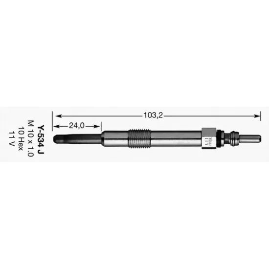 Bujie Incandescenta NGK 3413