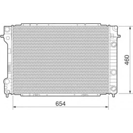 Racire Motor, Radiator MAGNETI MARELLI 350213281000