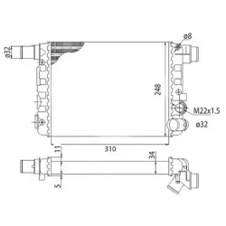 Racire Motor, Radiator