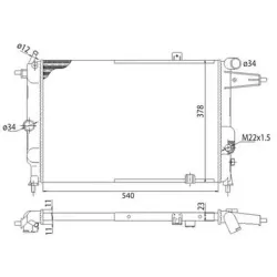 Racire Motor, Radiator