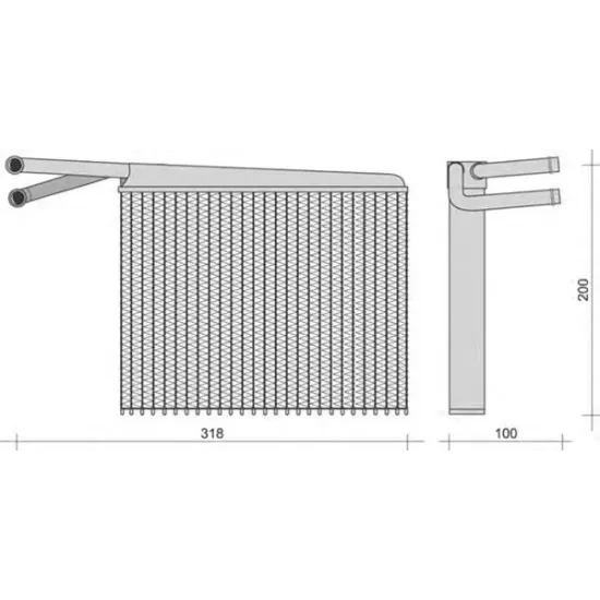 Incalzire Habitaclu, Schimbator Caldura MAGNETI MARELLI 350218287000