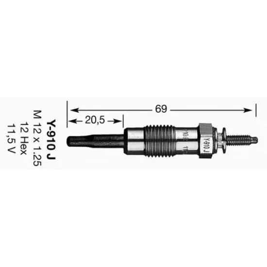 Bujie Incandescenta NGK 3617