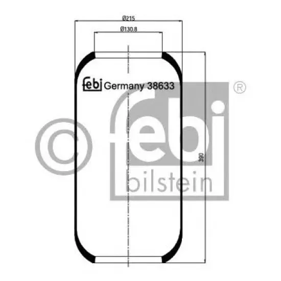 Suspensie Pneumatica, Burduf FEBI BILSTEIN 38633