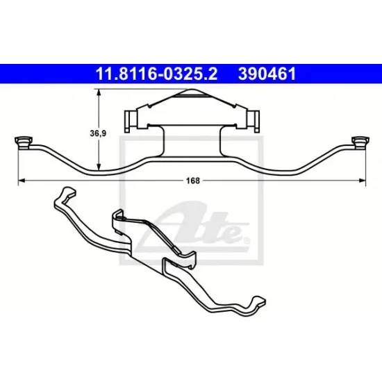 Etrier Frana, Arc ATE 11.8116-0325.2