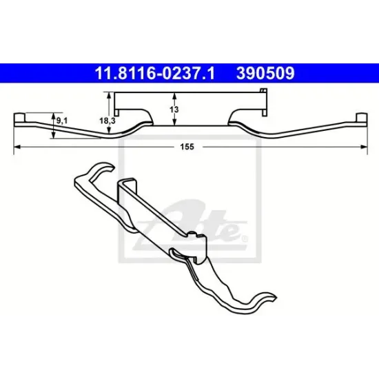 Etrier Frana, Arc ATE 11.8116-0237.1