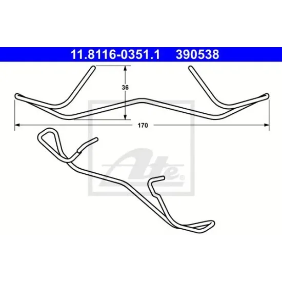 Etrier Frana, Arc ATE 11.8116-0351.1