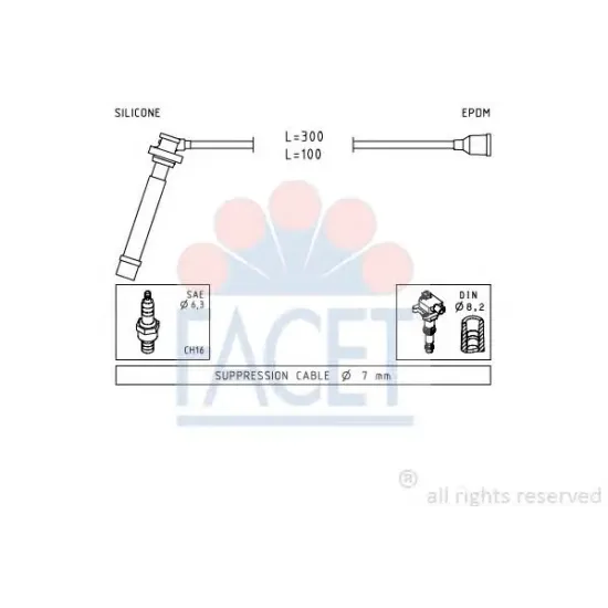 Set Cablaj Aprinder FACET 4.7013