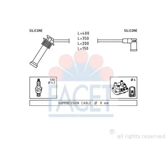 Set Cablaj Aprinder FACET 4.7242