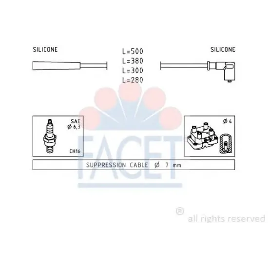 Set Cablaj Aprinder FACET 4.7252