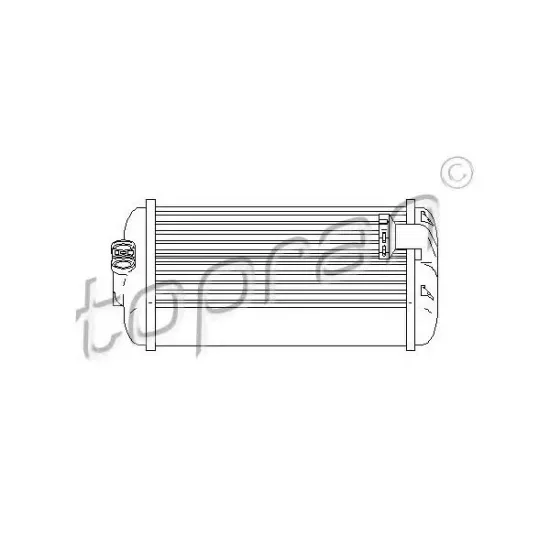 Incalzire Habitaclu, Schimbator Caldura TOPRAN 407 751
