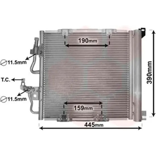 Condensator, Climatizare ABAKUS 037-016-0029