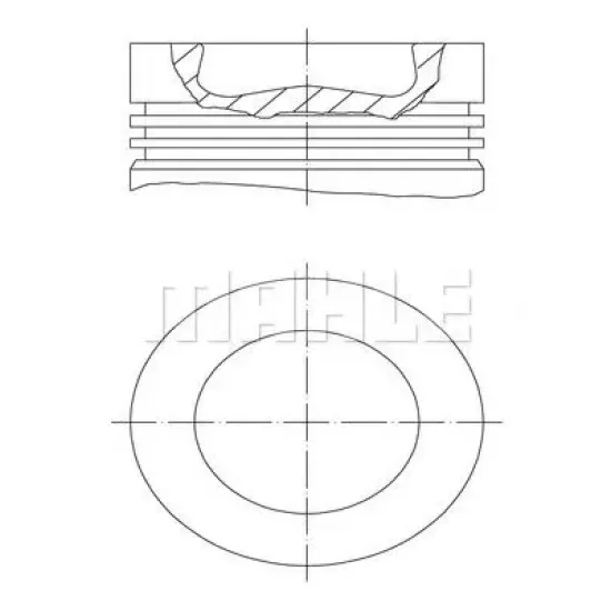 Piston MAHLE ORIGINAL 038 56 00