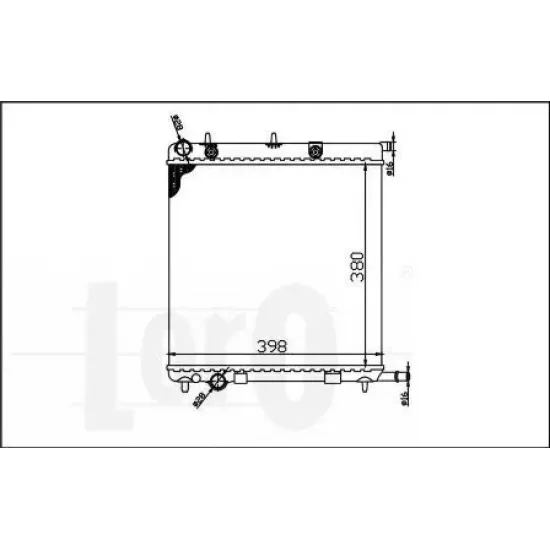 Racire Motor, Radiator LORO 038-017-0006