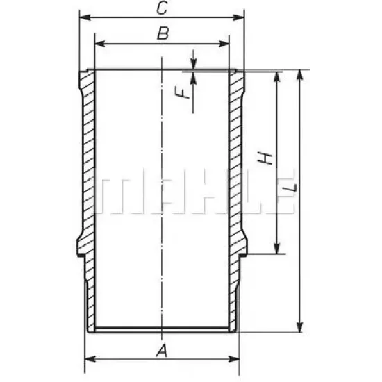 Camasa Cilindru MAHLE ORIGINAL 039 WN 24