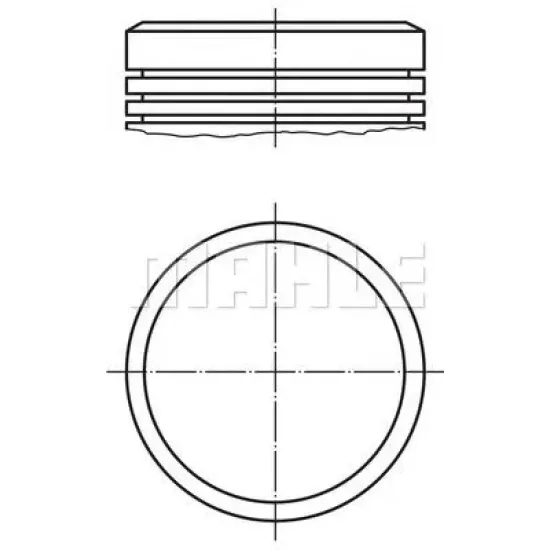 Piston MAHLE ORIGINAL 040 02 00