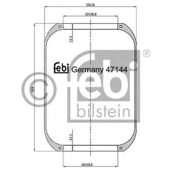 Suspensie Pneumatica, Burduf FEBI BILSTEIN 47144