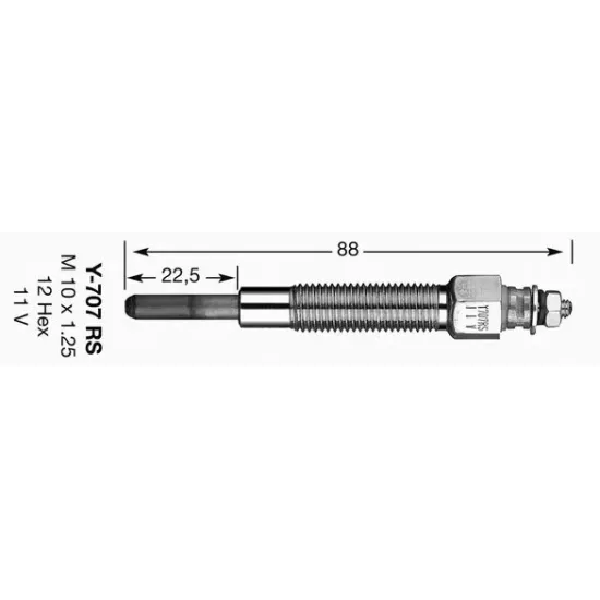 Bujie Incandescenta NGK 4937