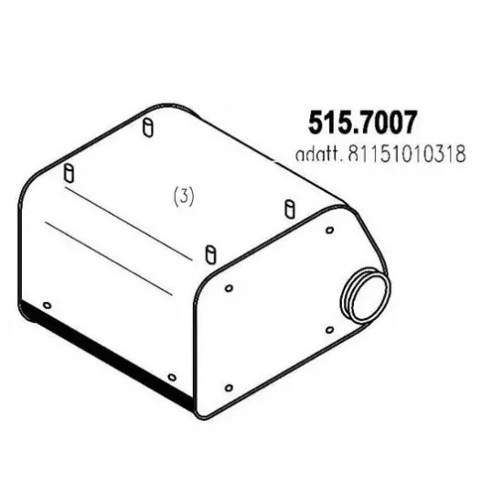 Amortizor Zgomot Mijloc / Spate ASSO 515.7007