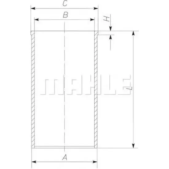 Camasa Cilindru MAHLE ORIGINAL 001 WV 03 00