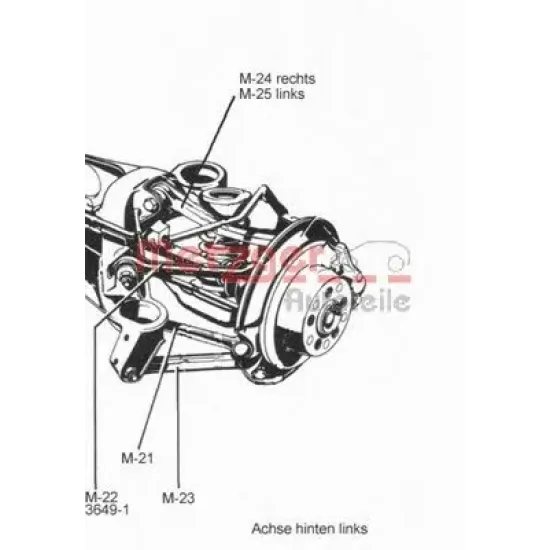 Suspensie Roata, Brat / Bieleta METZGER 53033919