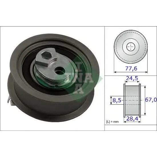 Curea Distributie, Rola Intinzator INA 531 0851 10