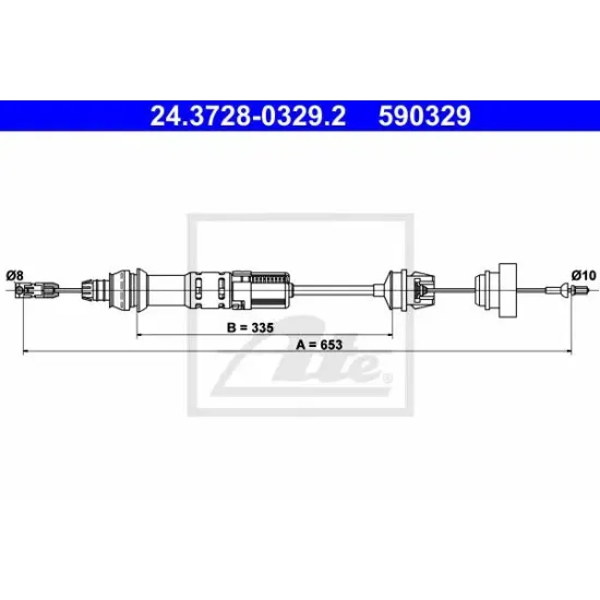 Cablu Ambreiaj ATE 24.3728-0329.2