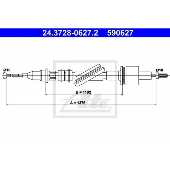 Cablu Ambreiaj ATE 24.3728-0627.2
