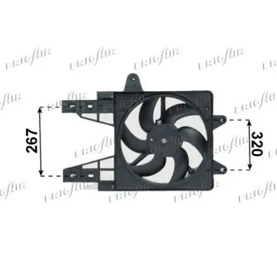 Ventilator, Radiator FRIGAIR 0504.1197