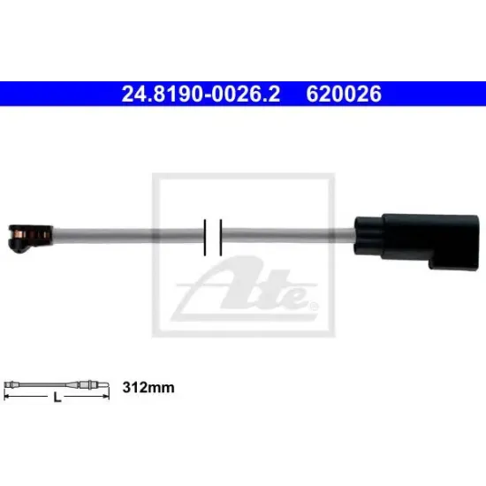 Uzura Placute de Frana, Senzor de Avertizare ATE 24.8190-0026.2