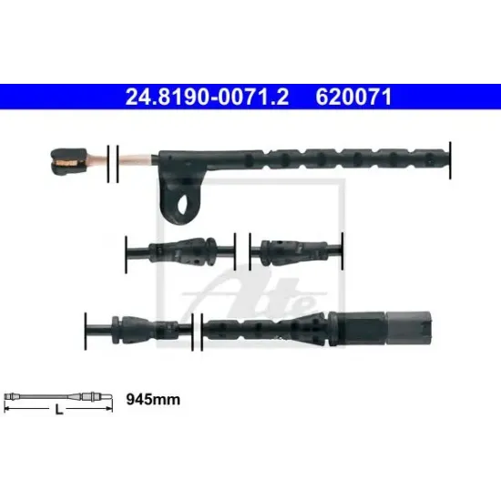 Uzura Placute de Frana, Senzor de Avertizare ATE 24.8190-0071.2