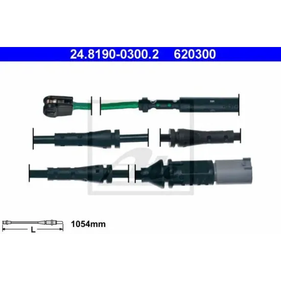 Uzura Placute de Frana, Senzor de Avertizare ATE 24.8190-0300.2