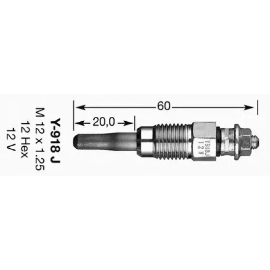 Bujie Incandescenta NGK 6285