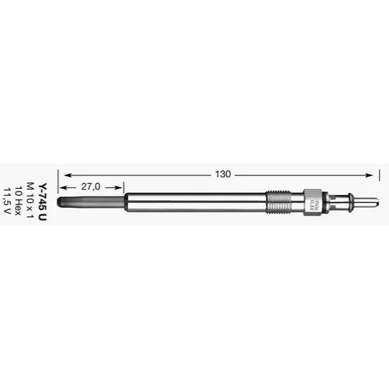 Bujie Incandescenta NGK 6346