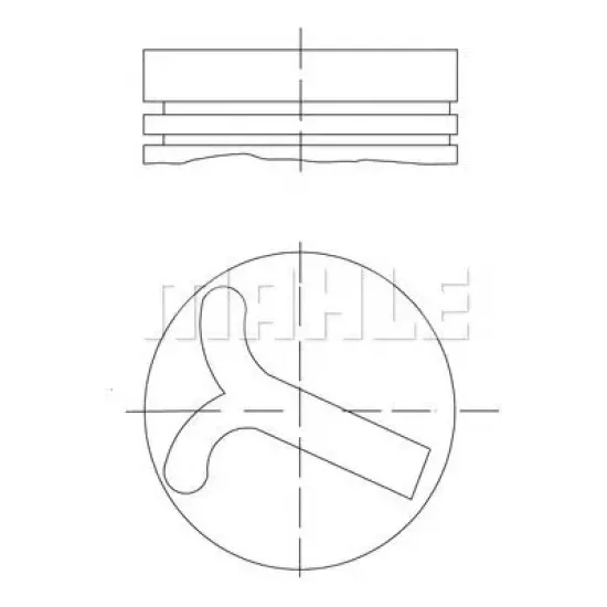 Piston MAHLE ORIGINAL 640 57 00