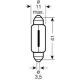 Iluminare Compartiment Motor, Iluminare Numar Circulatie, Iluminare Portbagaj, Lumini Interioare, Lumina Portiera, Lumina Torpedou, Lumina Citire, Lampa Spate, Bec OSRAM 6411-02B