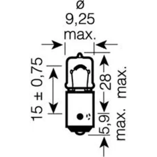 Iluminare Numar Circulatie, Lumini de Stationare, Lampa Mers Inapoi, Lumini Interioare, Lumina Citire, Semnalizator, Lampa Spate, Bec, Bec OSRAM 64132