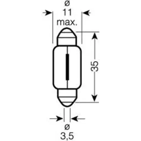 Iluminare Compartiment Motor, Iluminare Numar Circulatie, Lumina Securitate Usa, Lumini de Stationare, Iluminare Portbagaj, Lumini Interioare, Lumina Portiera, Lumina Torpedou, Lumina Citire, Lampa Spate, Lumina Usa, Bec, Bec OSRAM 6418